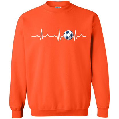 Heartbeat Soccer Lover T-shirt Orange