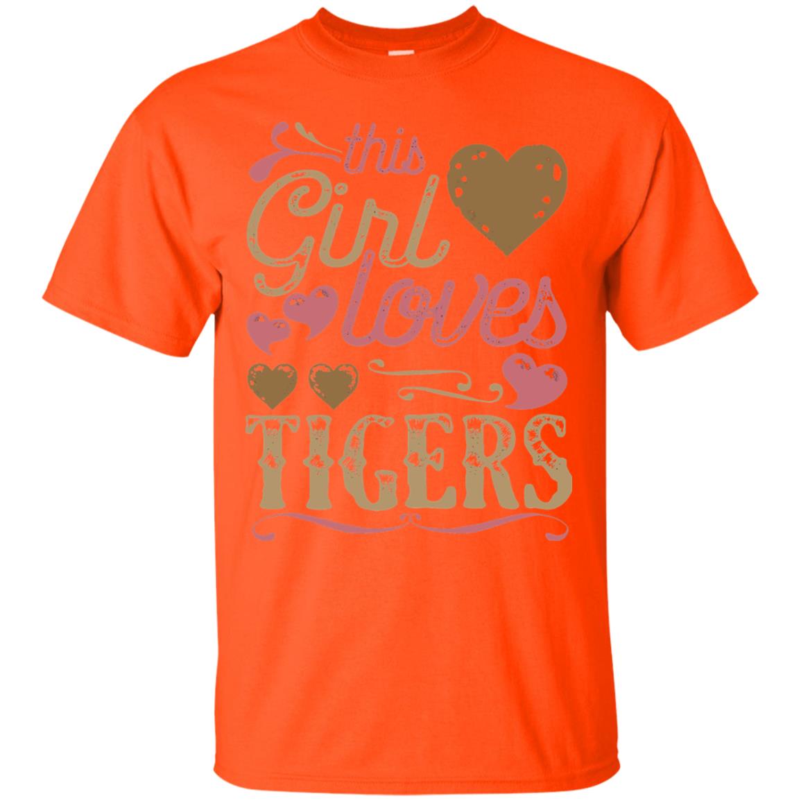 Tigers Shirt This Girls Love Tiger Orange