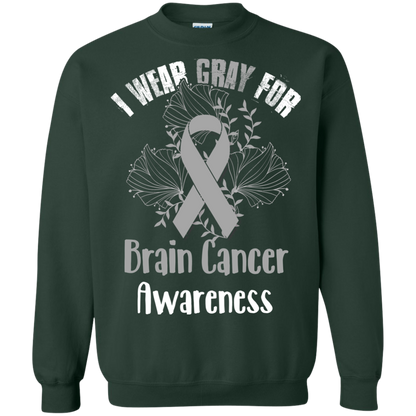 I Wear Gray For Brain Cancer Awareness T-shirt