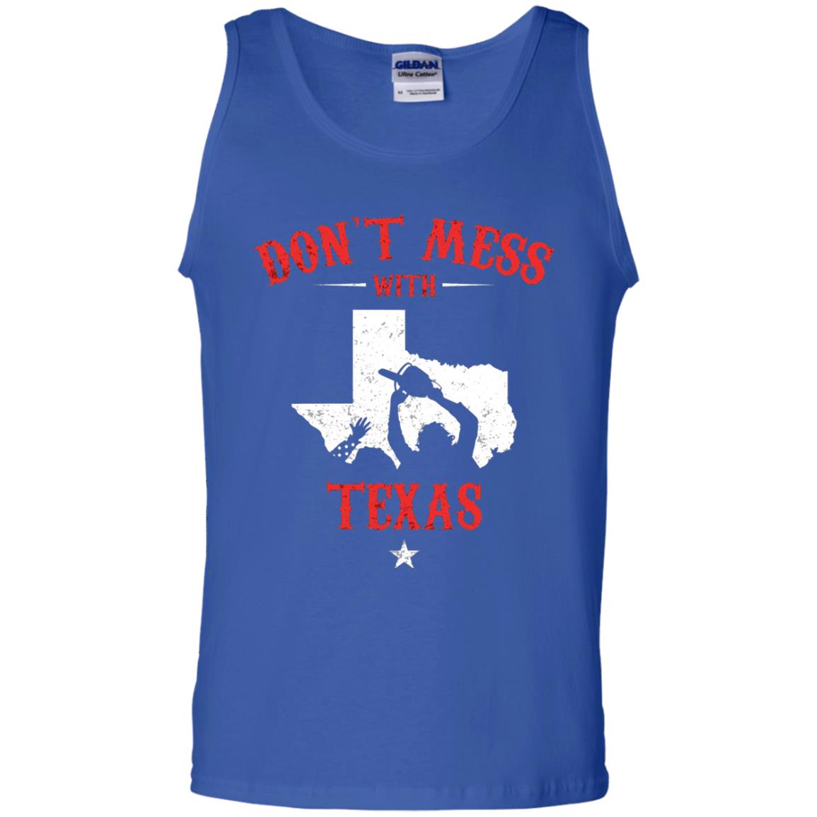 Don_t Mess With Texas Chainsaw T-shirt Royal