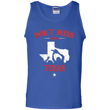 Don_t Mess With Texas Chainsaw T-shirt Royal