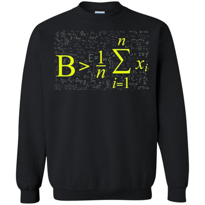 Be Greater Than Average Funny Math Lovers T-shirt Black