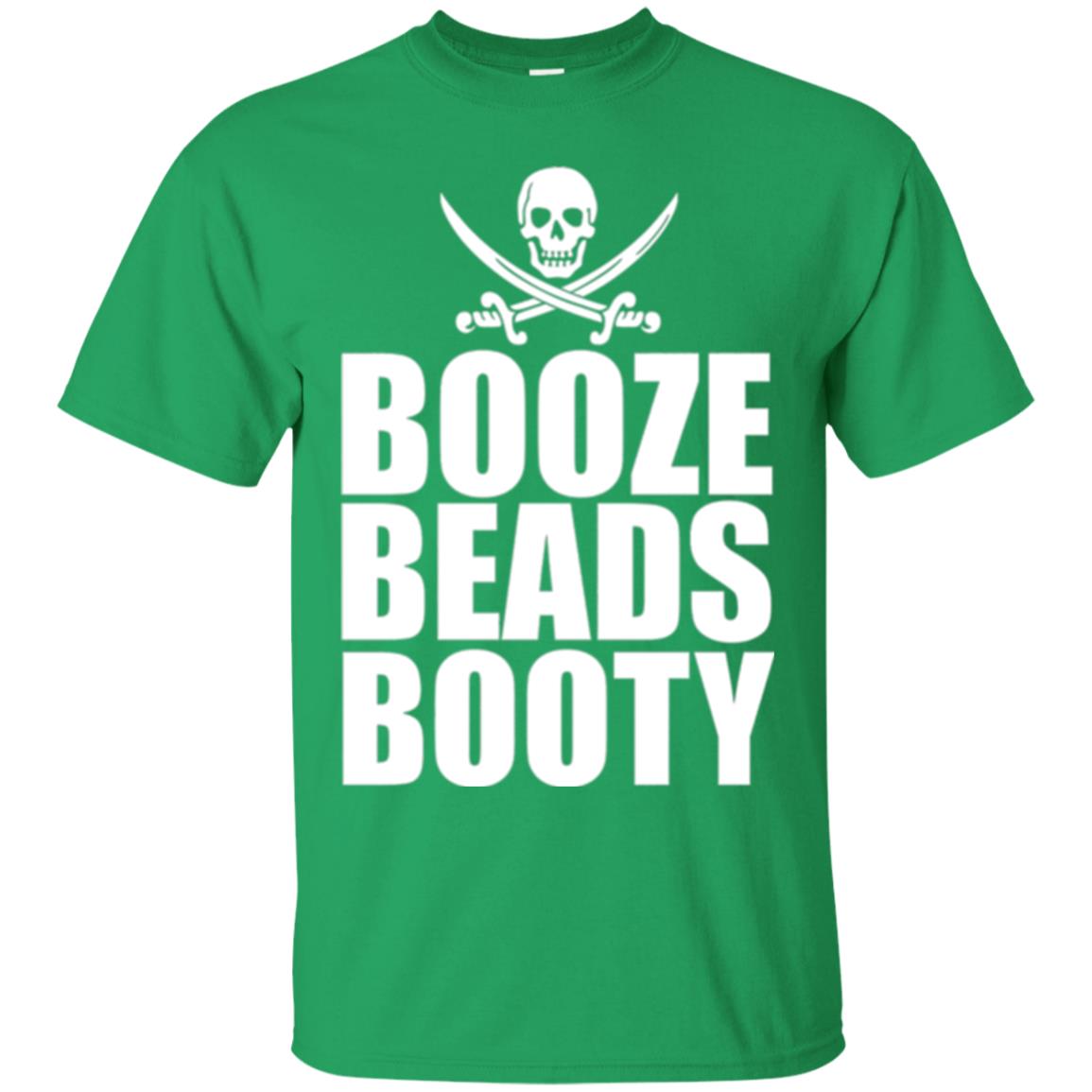 Gasparilla T-shirt Booze Beads Booty Irish Green