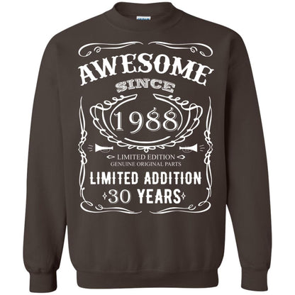 Awesome Since 1988 Limited Addition 30 Years 30th Birthday T-shirt Dark Chocolate