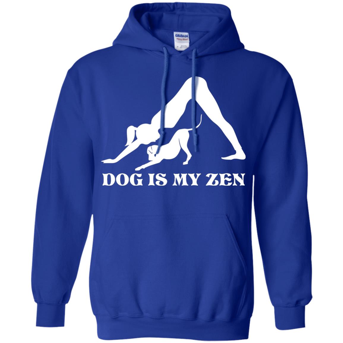 Yoga Dog T-shirt Dog Is My Zen Royal