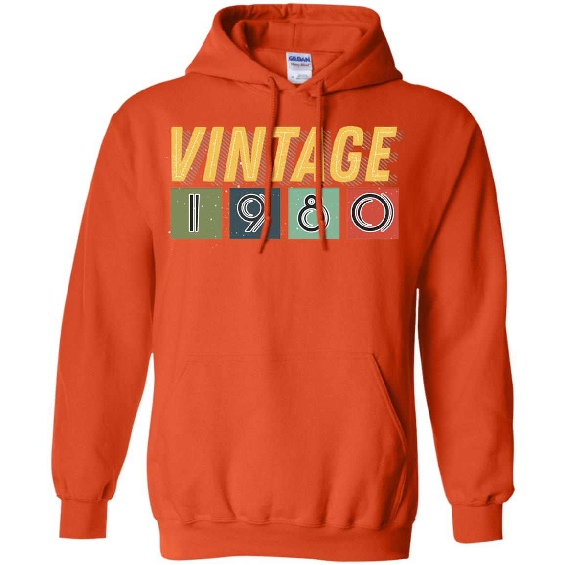 Vintage 1980 38th Birthday Gift Shirt For Mens Or Womens Orange