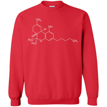 Chemistry T-shirt Molecule Tetrahydrocannabinol Red