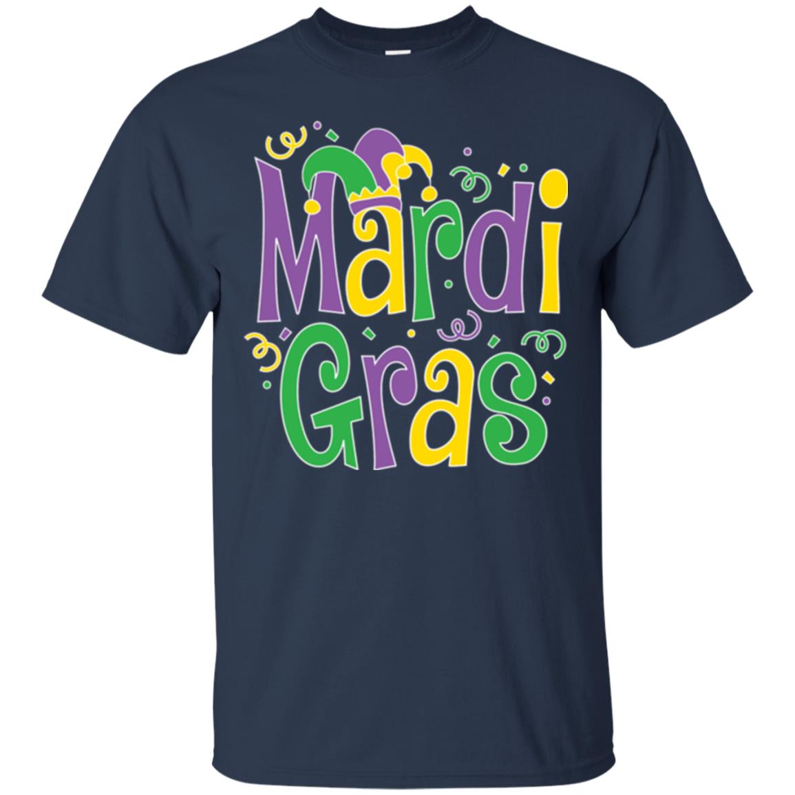 Mardi Gras T-shirt Mardi Gras Party T-shirt Navy