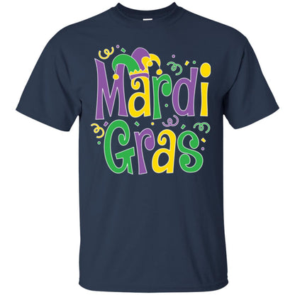 Mardi Gras T-shirt Mardi Gras Party T-shirt Navy
