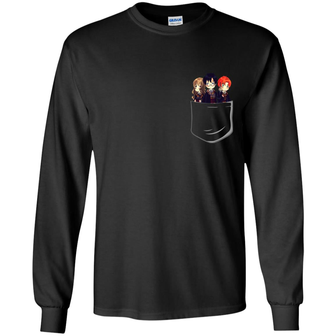Harry Potter Pocket Movie Lover T-shirtG240 Gildan LS Ultra Cotton T-Shirt