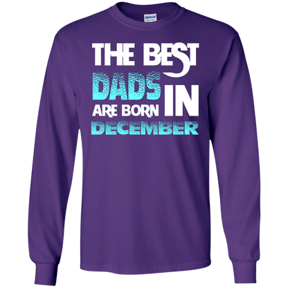 Daddy T-shirt The Best Dads Are Born In December Purple