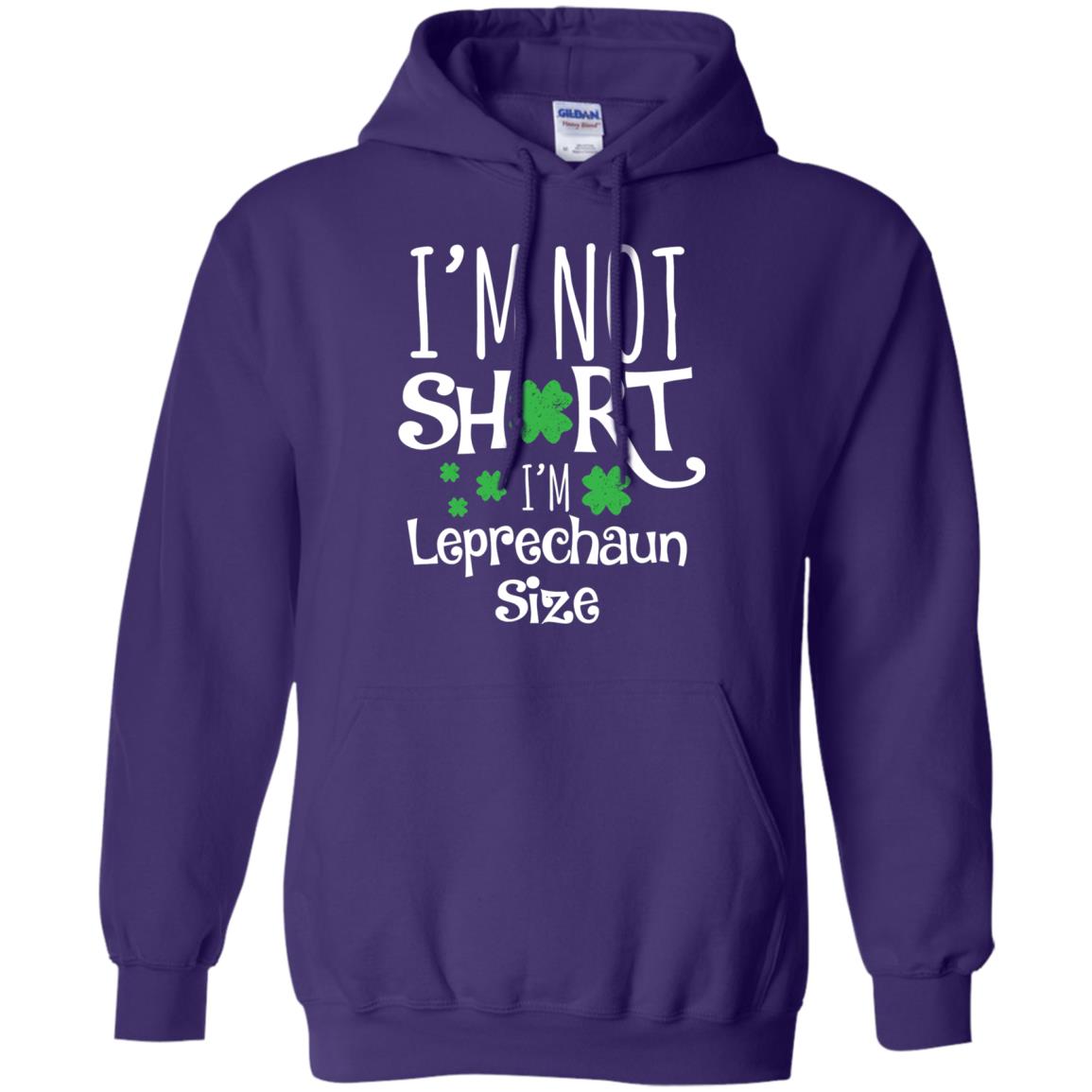 I_m Not Short I_m Leprecaun Size St Patricks Day Shirt For Funny Leprechaun Size Purple