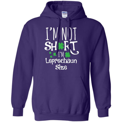 I_m Not Short I_m Leprecaun Size St Patricks Day Shirt For Funny Leprechaun Size Purple