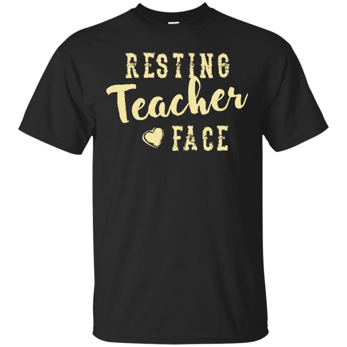 Resting Teacher Face T-shirt Black