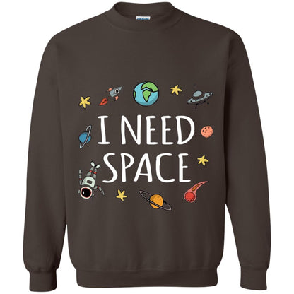 Funny I Need Space T-shirt Dark Chocolate