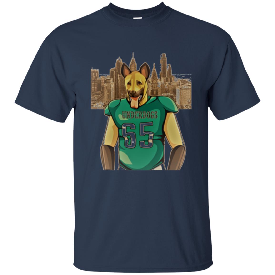 Dog Lover T-shirt Philly Fan Philadelphia Underdogs 2018 Game Day Navy