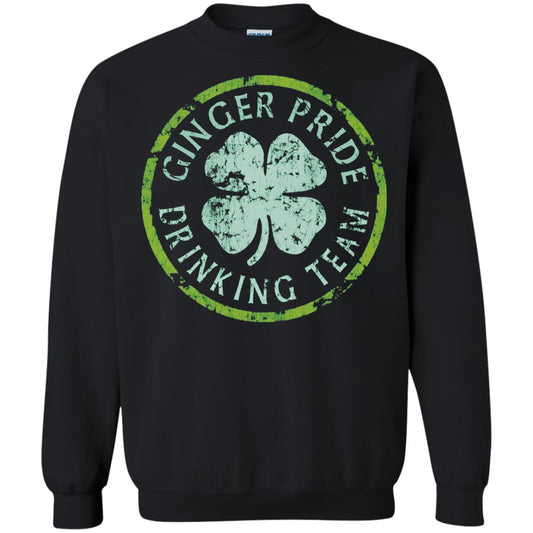 Funny Ginger Pride Drinking Team Irish T-shirt Black