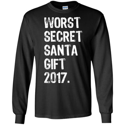 Christmas T-shirt Worst Secret Santa Gift 2017 Black