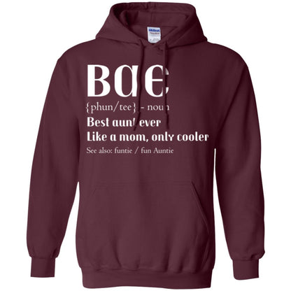 Bae Best Aunt Ever Shirt Maroon