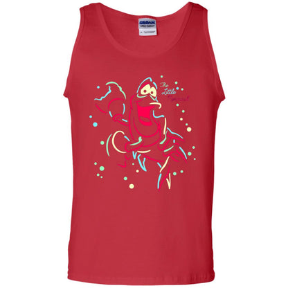 Disney Little Mermaid Neon Sebastian Graphic T-shirt Red