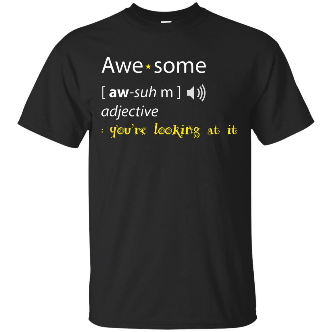 Awesome You_re Looking At It Cool Shirt For Boys Or Girls Black