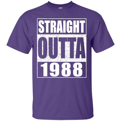 Straight Outta 1988 Funny 30th Birthday Shirt Purple