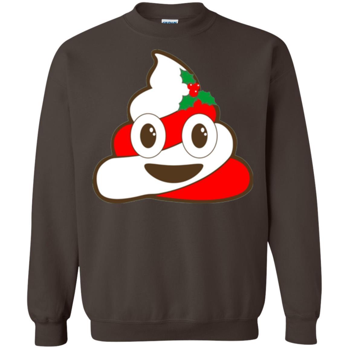 Funny Christmas T-shirt Poop Emojis Christmas Dark Chocolate