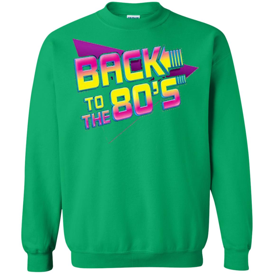 Back To The 80s Graphic Retro Novelty T-shirt Irish Green