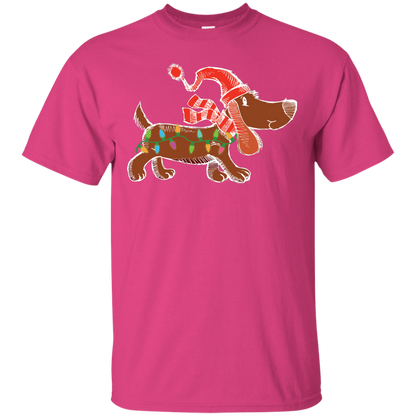 Dog Lover T-Shirt Christmas Lights Labrador Retriever Dog Lover Heliconia