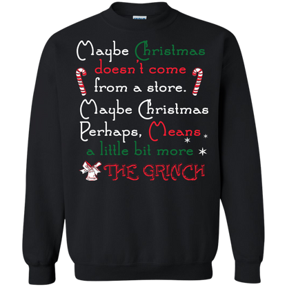 Christmas T-shirt Maybe Christmas Doesn't Come From A Store Black