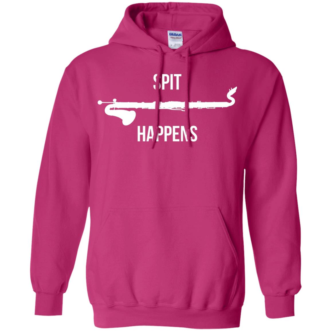 Funny Bass Clarinet T-shirt Spit Happens Heliconia