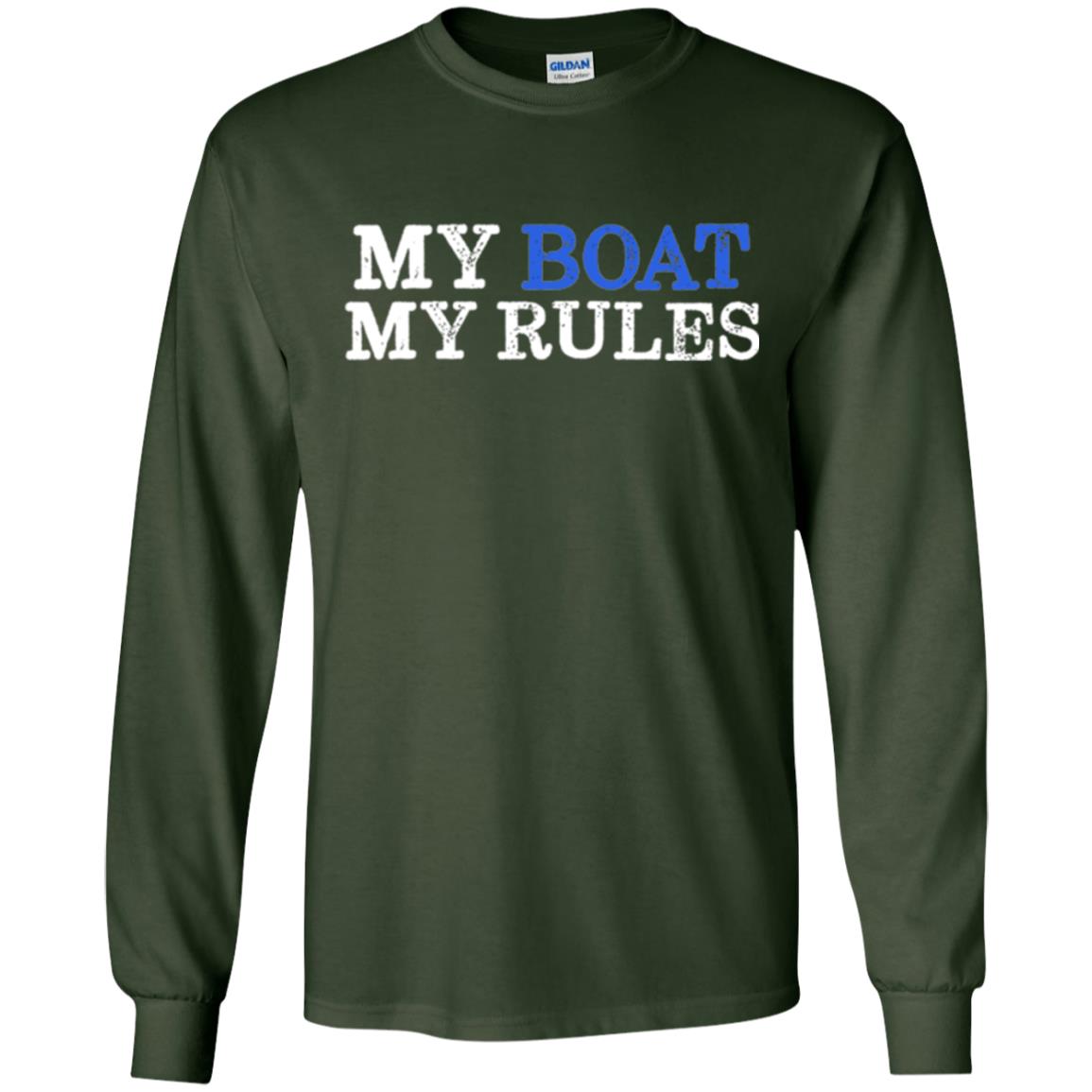 My Boat My Rules T-shirt Forest Green