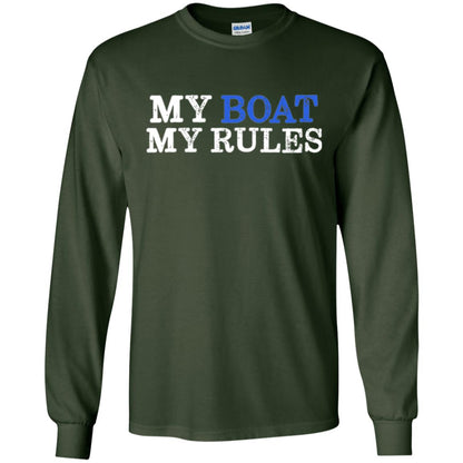 My Boat My Rules T-shirt Forest Green