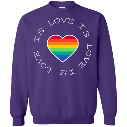 Love Is Love Rainbow Heart Lgbt Support Gift Shirt Purple