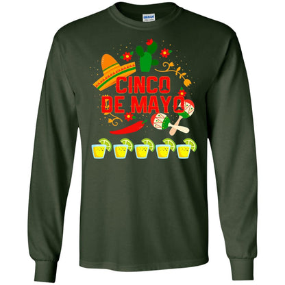Fiesta Cinco De Mayo T-shirt Cinco De Mayo Forest Green