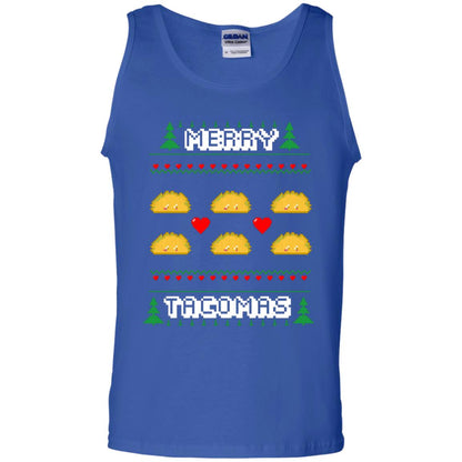 Merry Tacomas X-mas Gift Shirt For Taco Lovers Royal