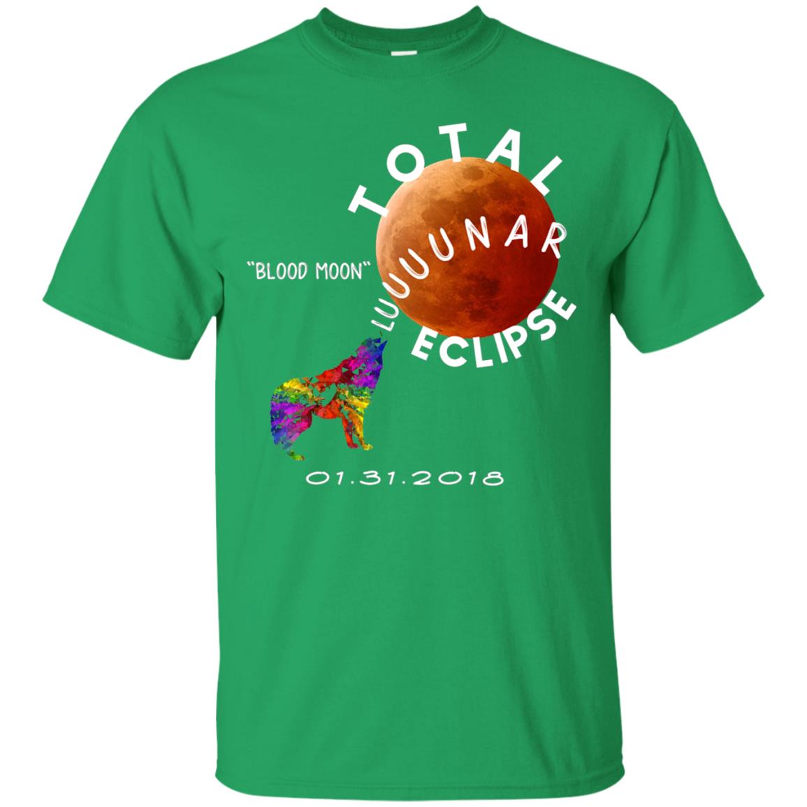 Best Total Lunar Eclipse Shirt 2018 Blood Moon T-shirt Irish Green