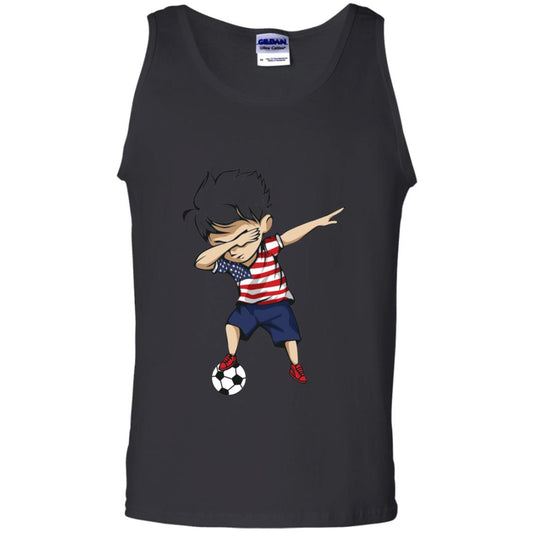 Dabbing Soccer Boy United States Jersey Shirt Usa Football Black