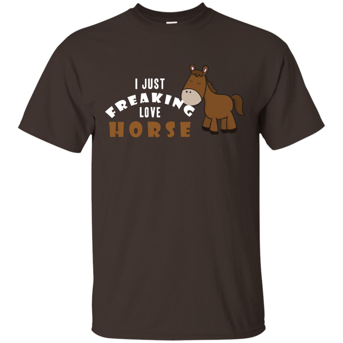 I Just Freaking Love Horse Shirt Dark Chocolate