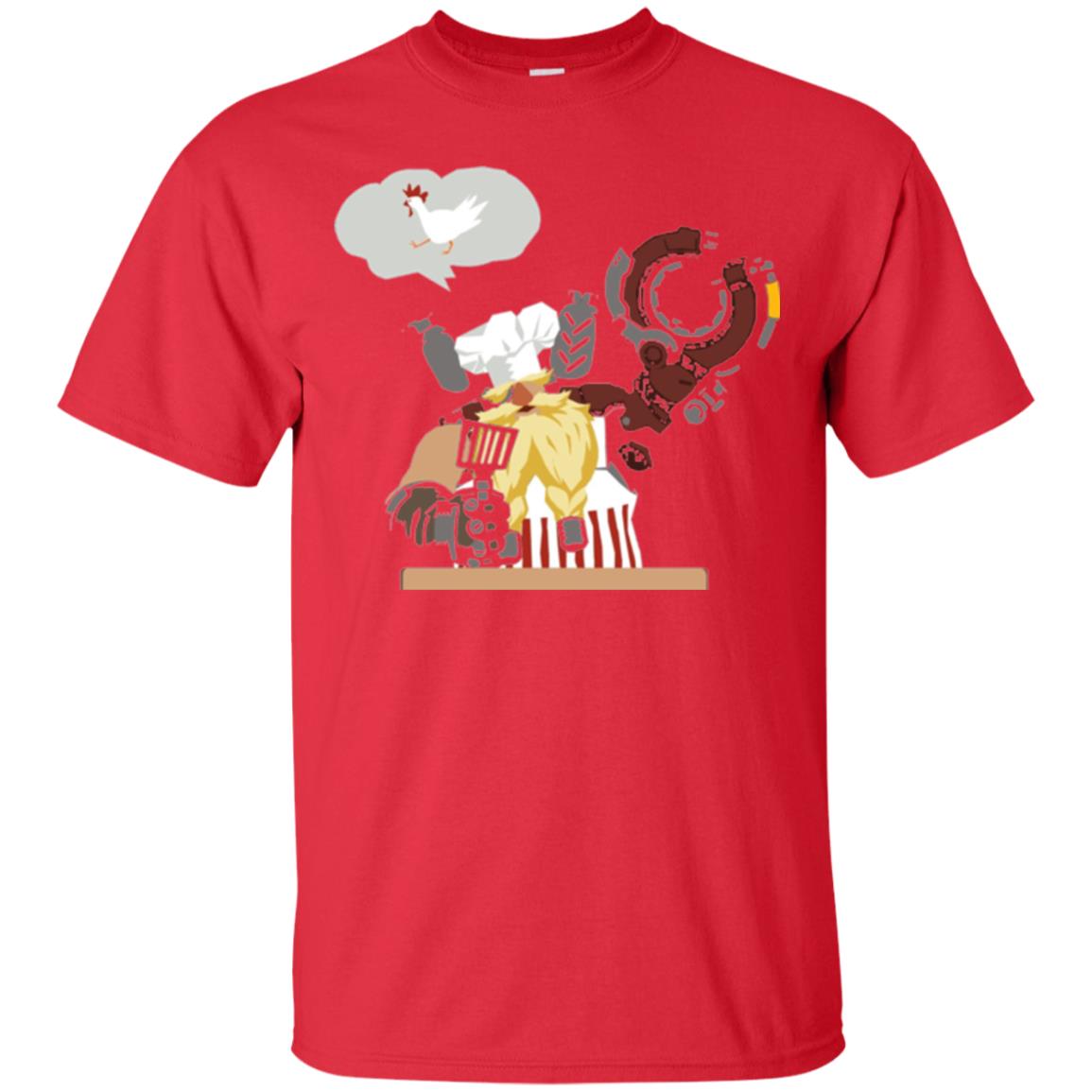 Overwatch Torbjorn Chef Spray T-shirt Red