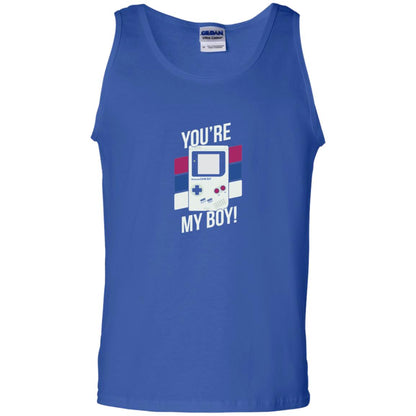 You_re My Boy Stripe Graphic Game Shirt For Boy Royal
