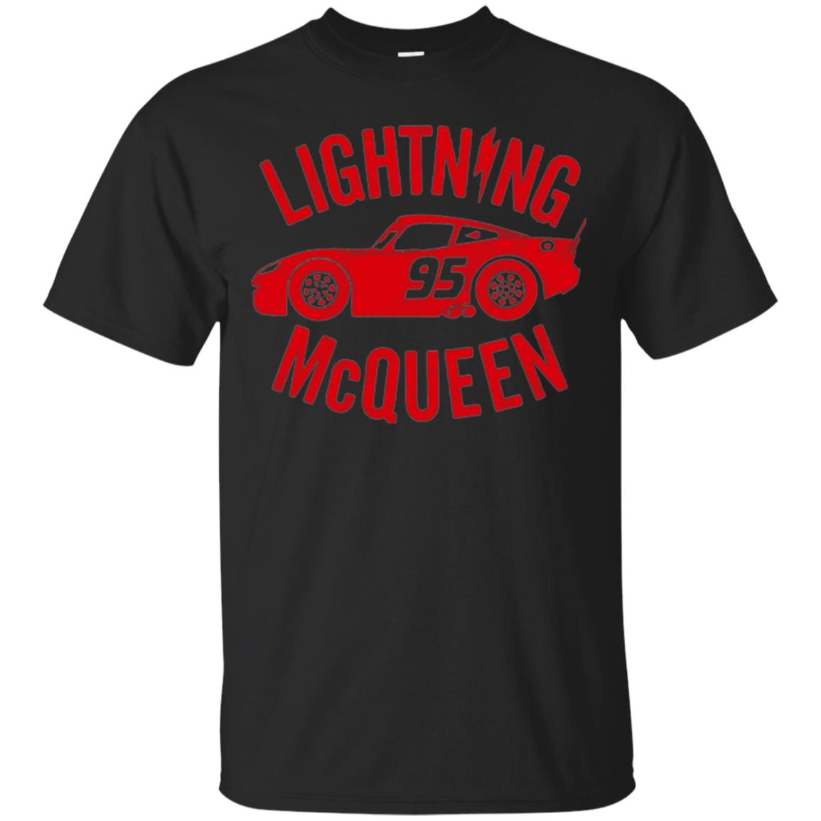 Pixar Cars Lightning 95 Mcqueen Vintage Graphic T-shirt Black