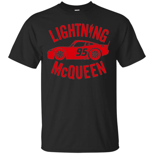 Pixar Cars Lightning 95 Mcqueen Vintage Graphic T-shirt Black