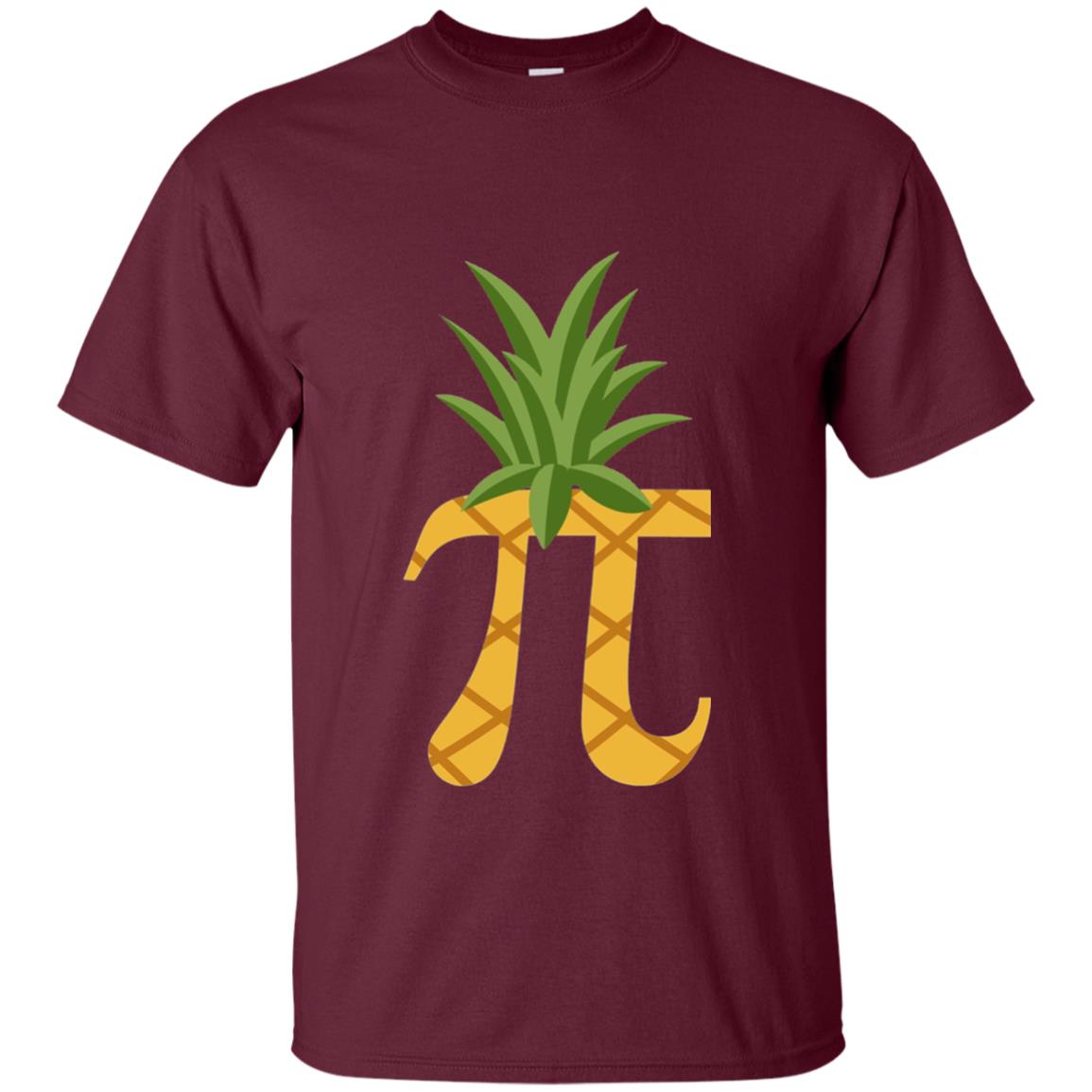 Parody Of Pi Pineapple Funny Pi Day T-shirt Maroon