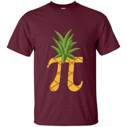 Parody Of Pi Pineapple Funny Pi Day T-shirt Maroon