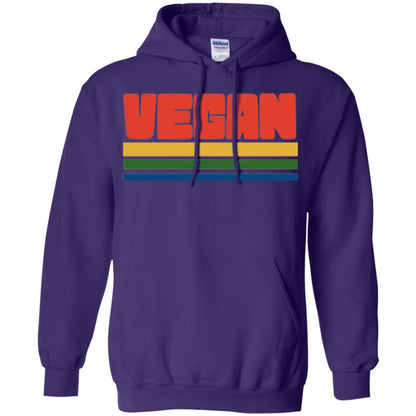 Vegan T-shirt Retro Style Veganism Purple