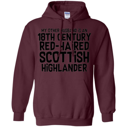 Wife T-shirt My Other Husband Is An 18th Century Red-haired Maroon