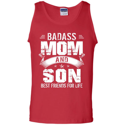 Badass Mom And Son Best Friends For Life Shirt Red