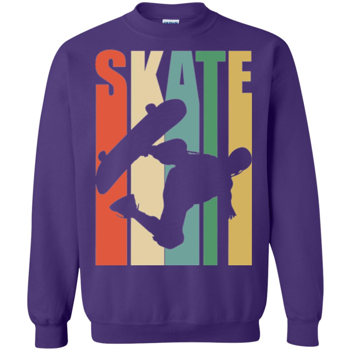 Skateboarder T-shirt Retro Vintage Purple