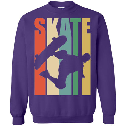 Skateboarder T-shirt Retro Vintage Purple